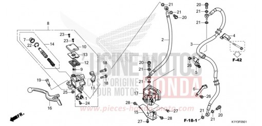 HAUPTBREMSZYLINDER, VORNE ZYLINDER (WW125A) WW125AM de 2021